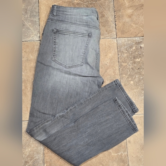 Warpt + Weft Gray HND Tokyo Skinny Jeans Size 34x30 - Picture 2 of 16